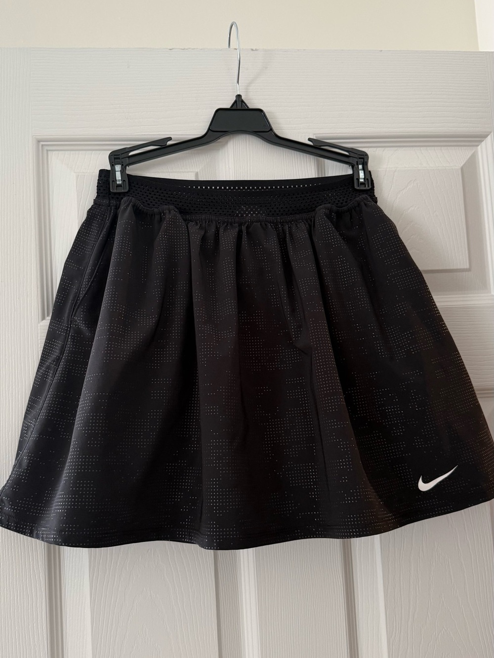 Nike Black camo shimmer Athletic tennis golf Skirt shorts Swoosh S